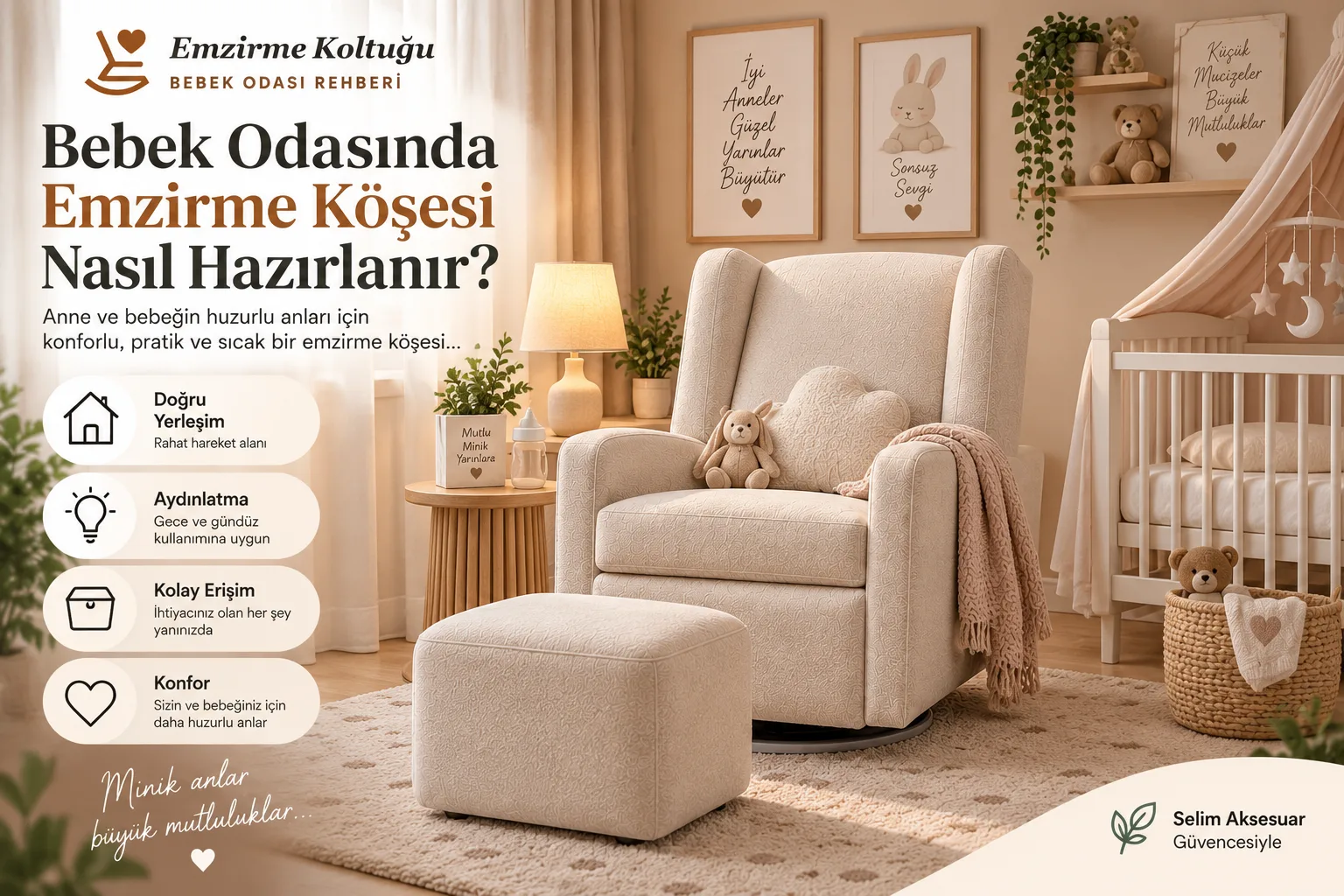 Bebek Odasında Emzirme Köşesi Nasıl Hazırlanır?
